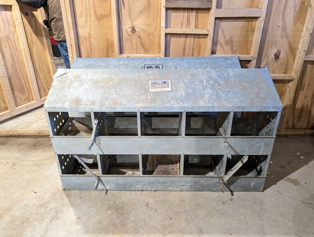 (2) Brower Galvanized Steel Nesting Boxes