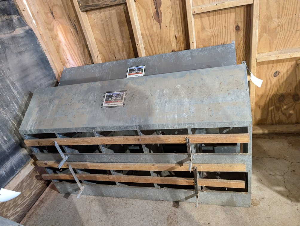 (2) Brower Galvanized Steel Nesting Boxes