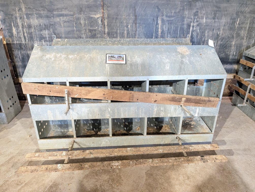 (2) Brower Galvanized Steel Nesting Boxes