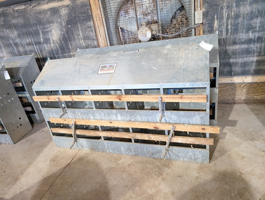 (2) Brower Galvanized Steel Nesting Boxes