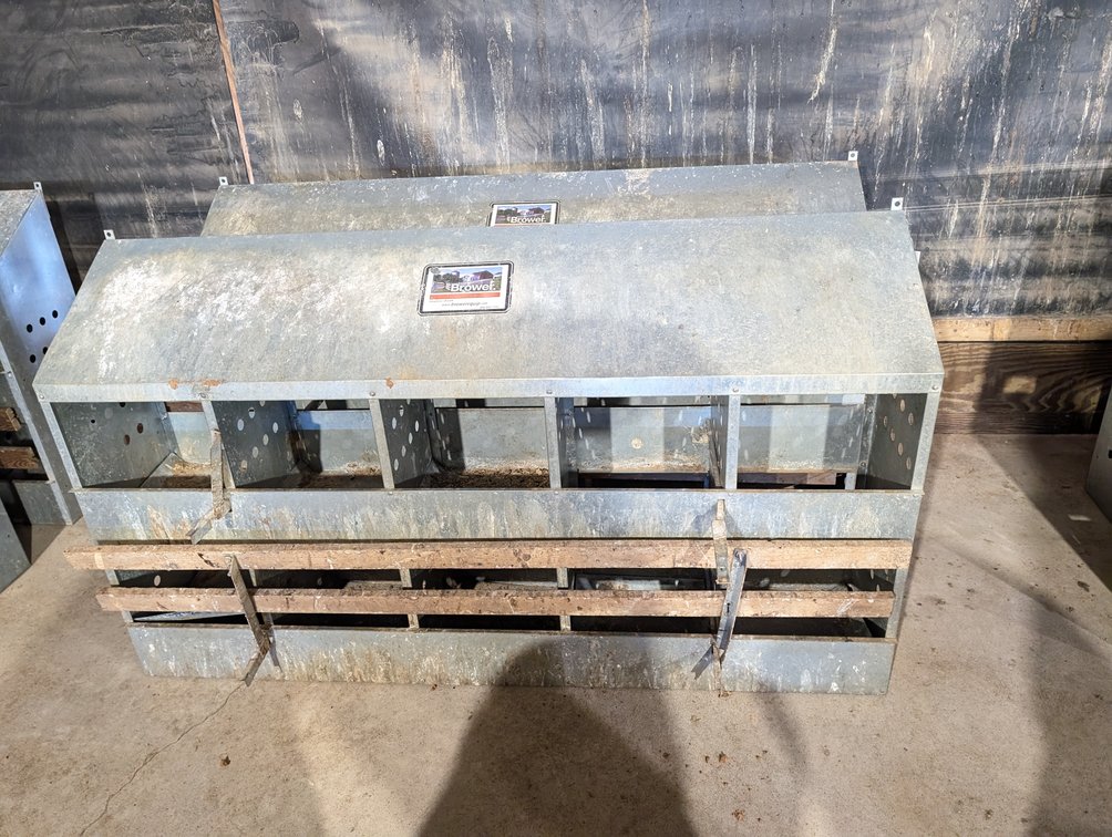 (2) Brower Galvanized Steel Nesting Boxes