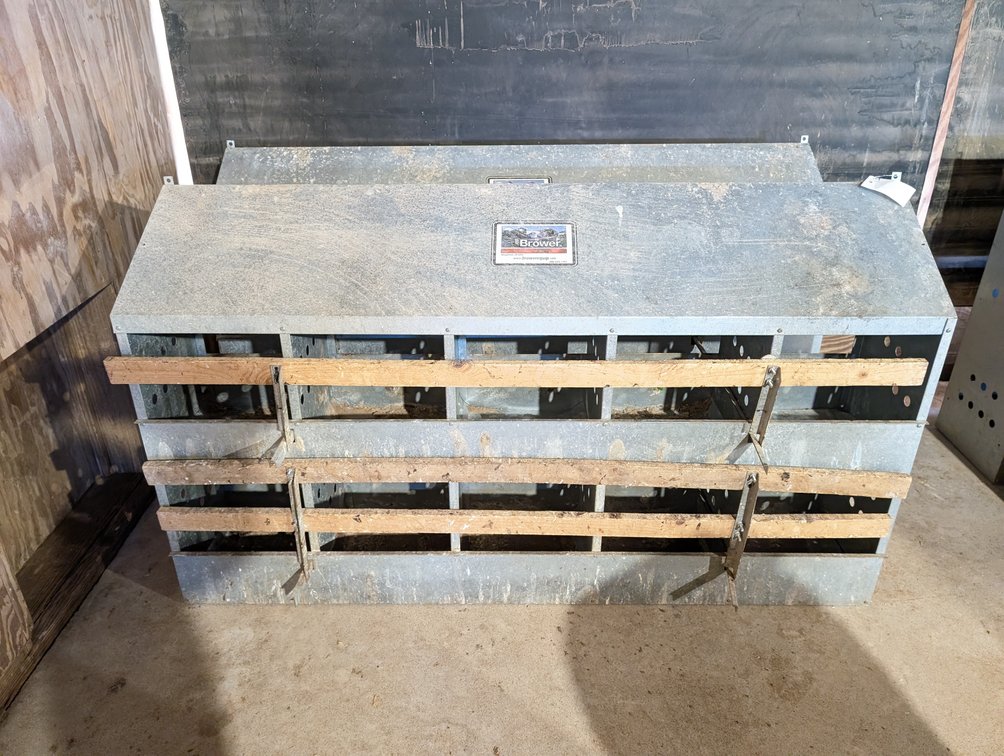 (2) Brower Galvanized Steel Nesting Boxes