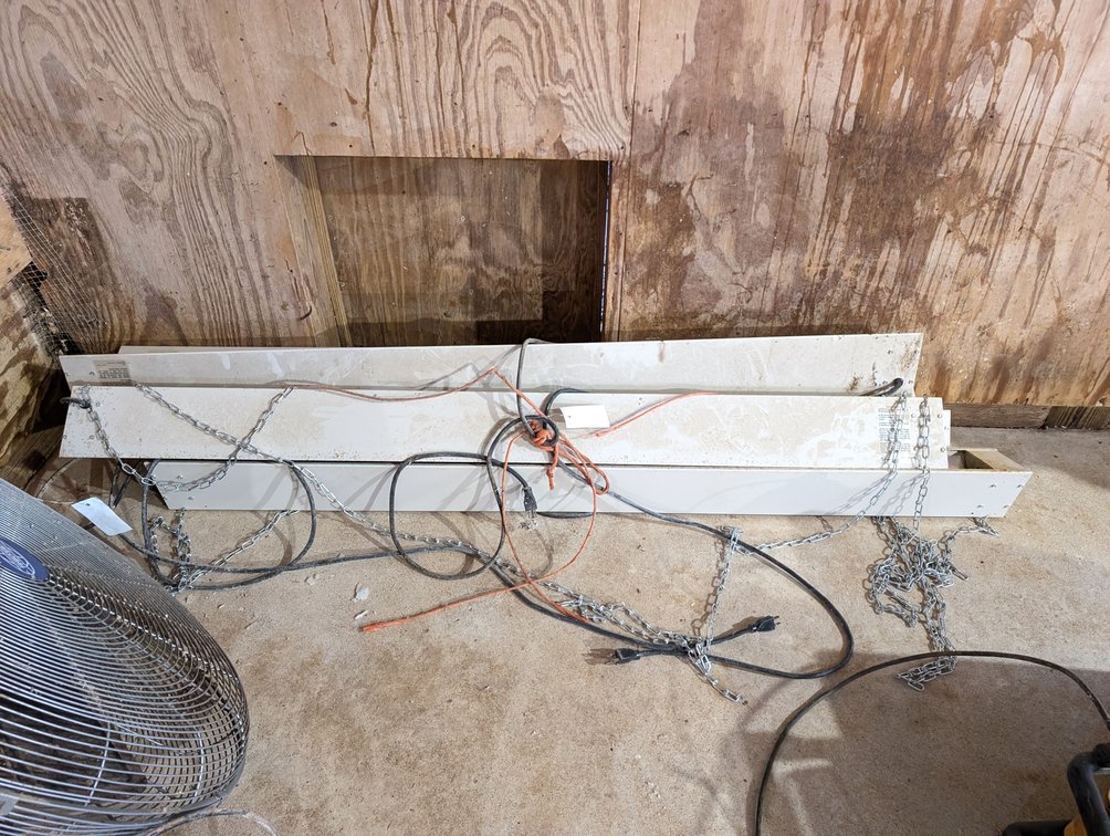(5) 65" Hanging Poultry Heaters