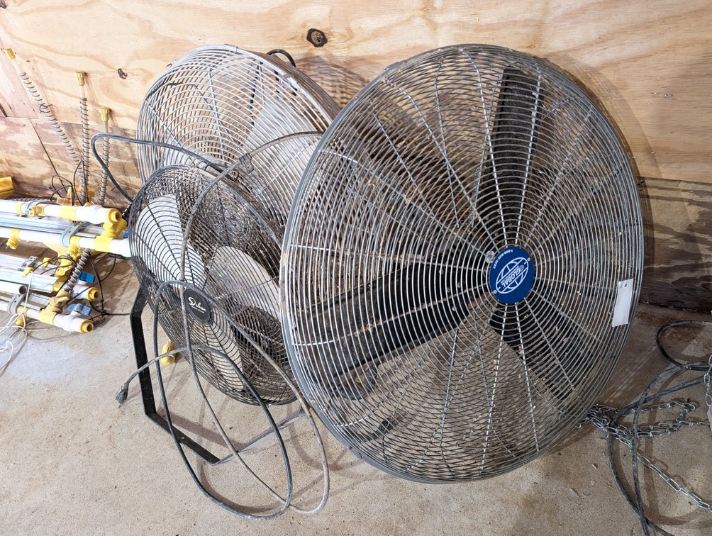 (3) Barn Fans