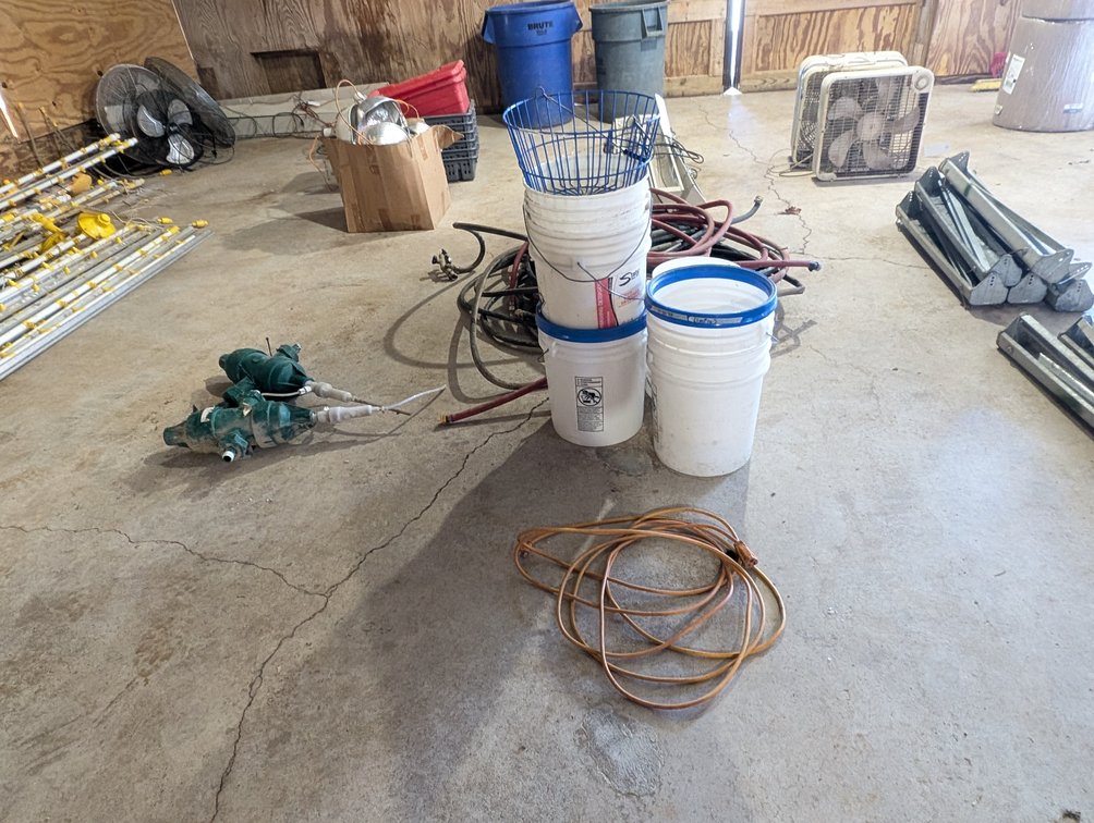Hoses, Egg Baskets, Pumps, Timers, Crates