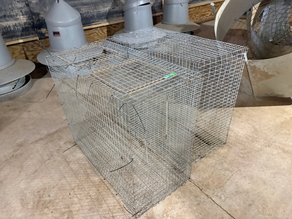 (2) Wire Turkey Cages