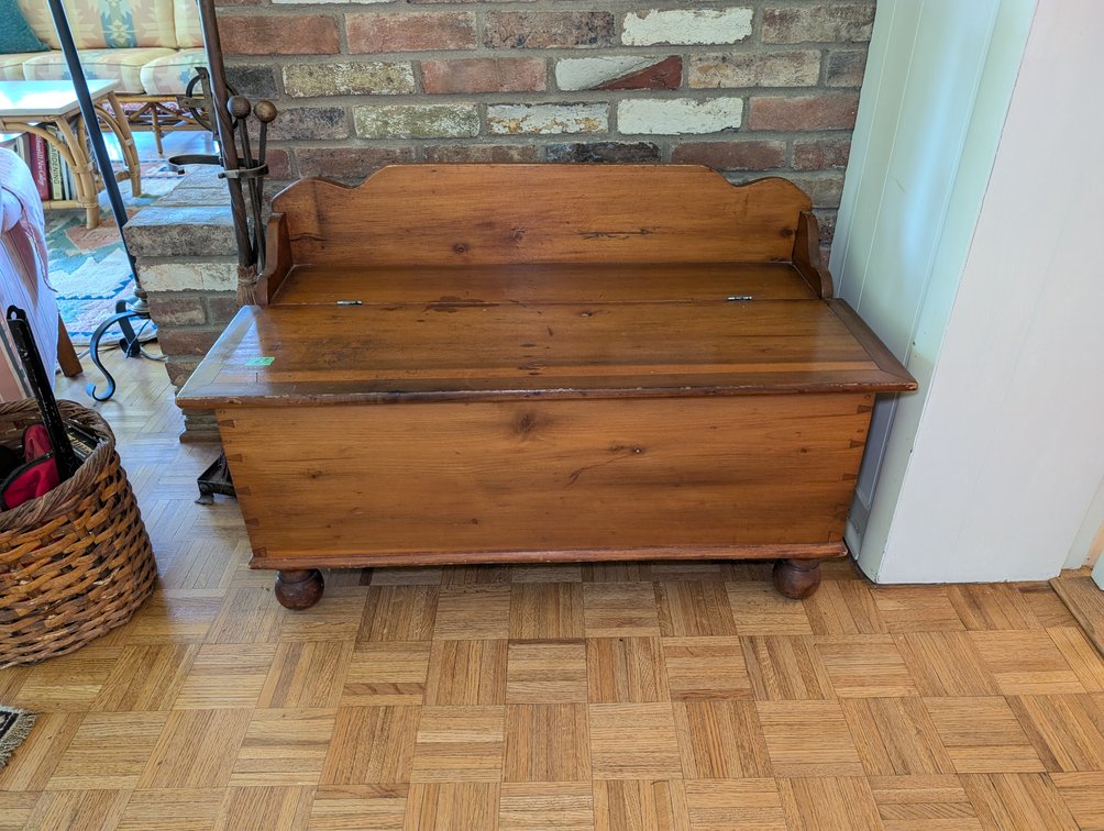 Antique Primitive Pine Chest