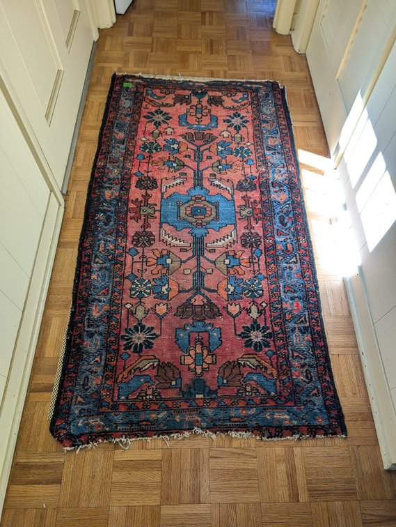 Vintage Persian Style Geometric Patterned Runner