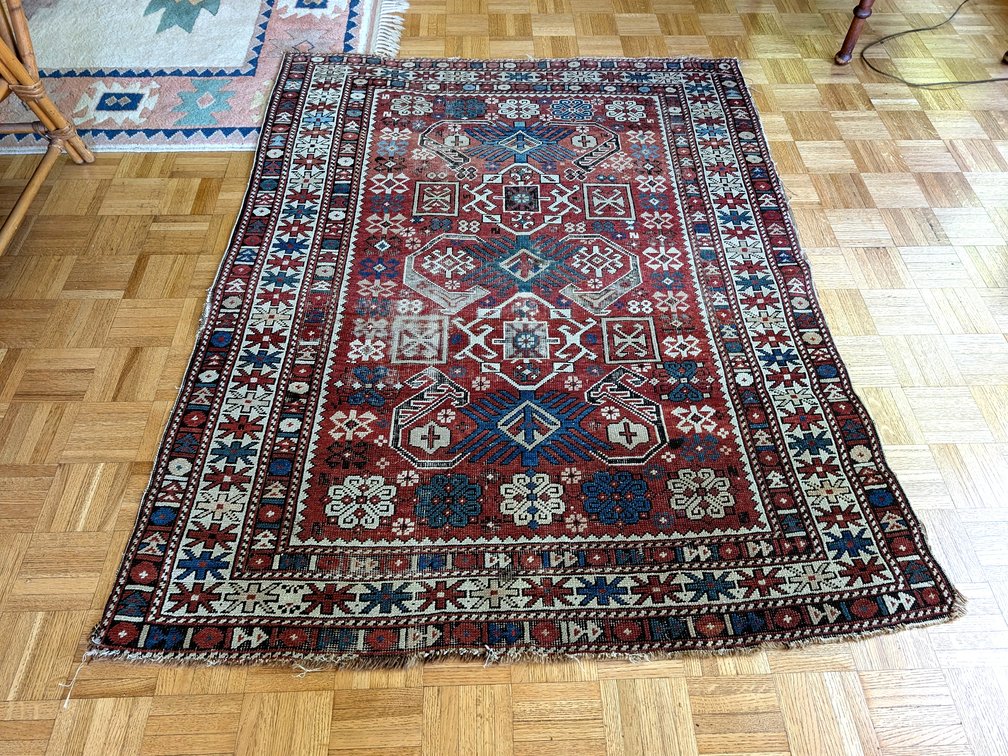 Traditional Geometric Hand-Woven Persian / Anatolian Wool Area Rug