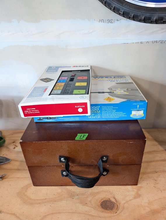 Washer Toss Outdoor Game, Surge Protector & Wireless Camera System