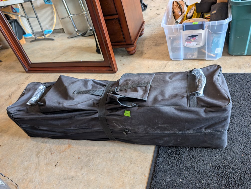 Large Black Heavy-Duty Commercial Canopy & Storage Bag