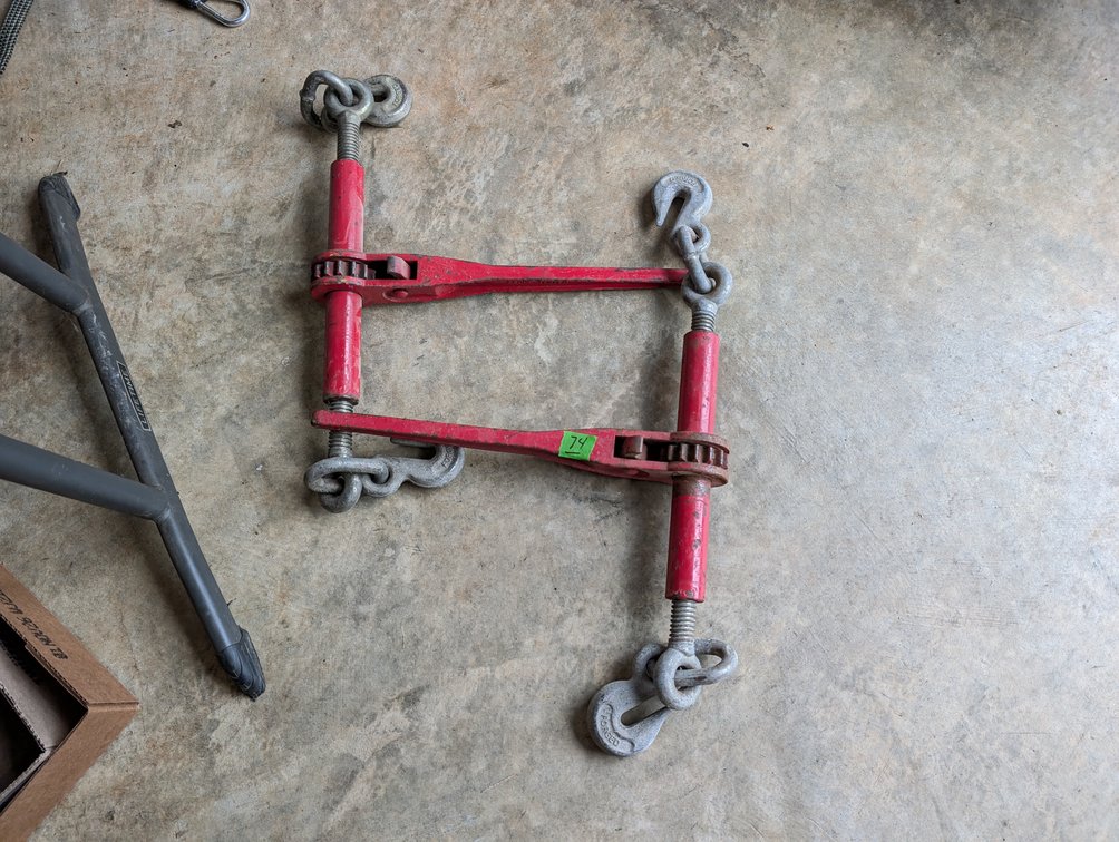 Pair of Heavy Duty Ratchet Load Binders