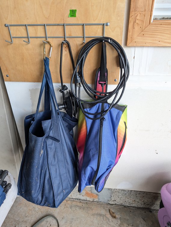 Heavy Duty Extension Cord and Tote Bags Lot