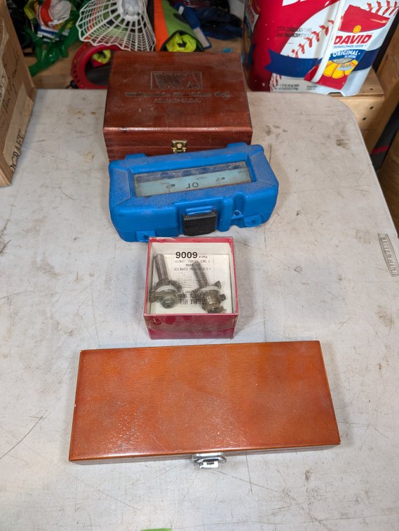 Woodworking Router Bit Sets in Wooden Cases & Plastic Containers