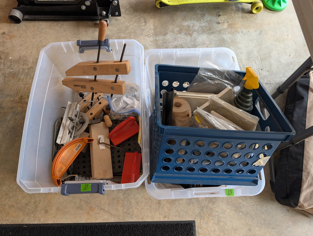 Woodworking Clamps, Push Sticks & Shop Accessories Lot