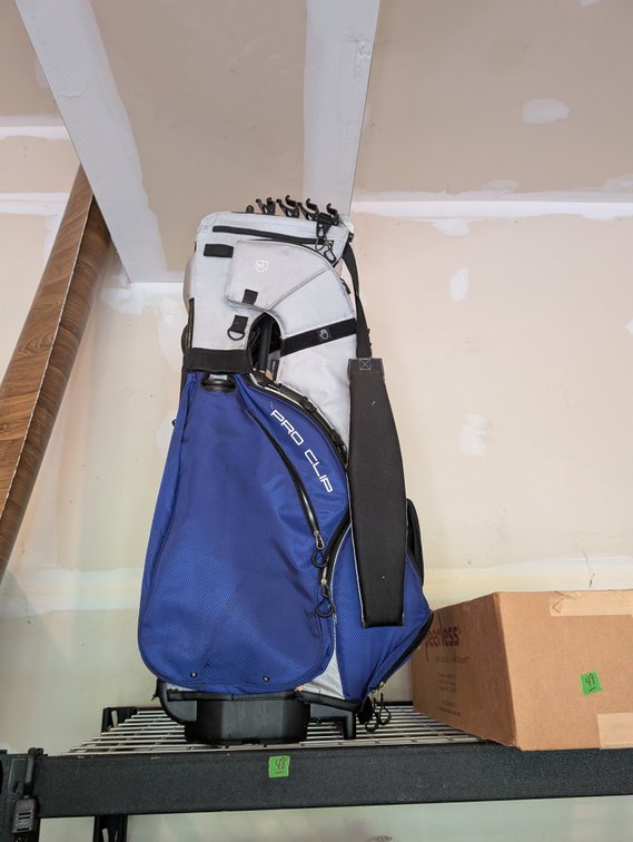 Pro Clip Blue & Grey Golf Bag