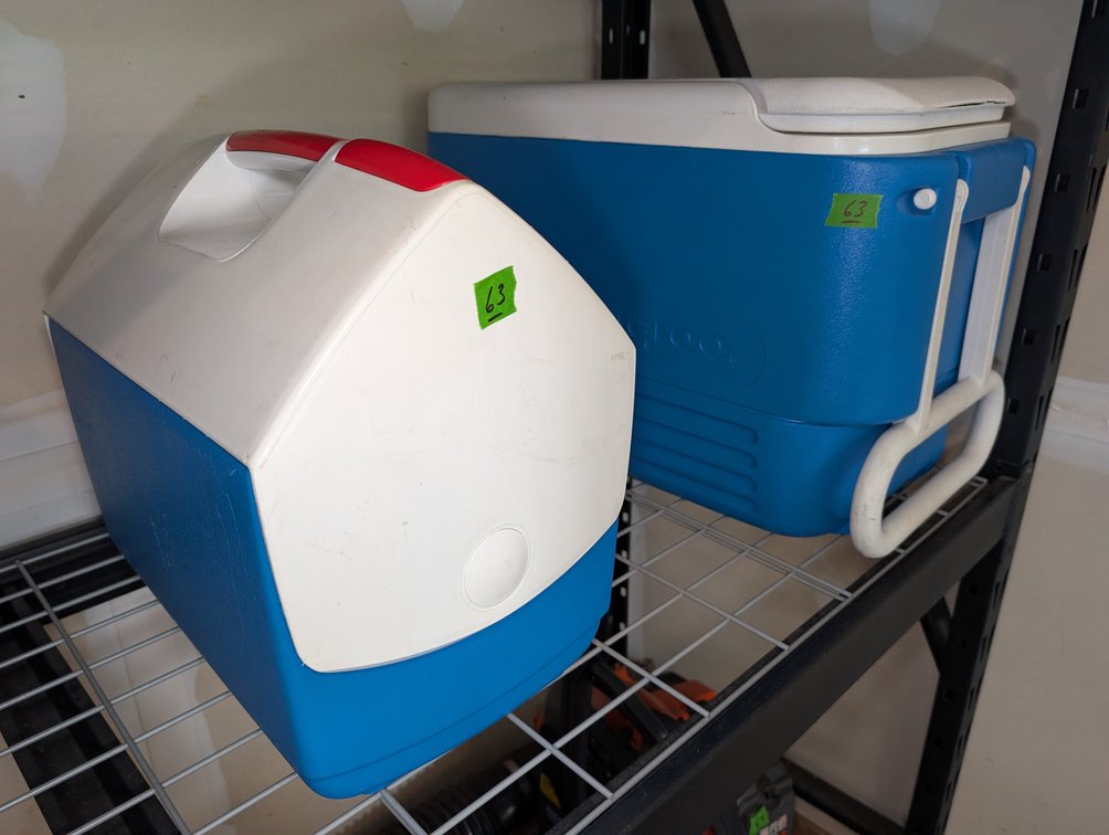 Lot of (2) Igloo Blue & Playmate Portable Coolers