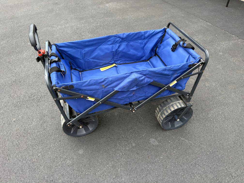 Heavy-Duty Folding Utility Wagon Cart with All-Terrain Wheels
