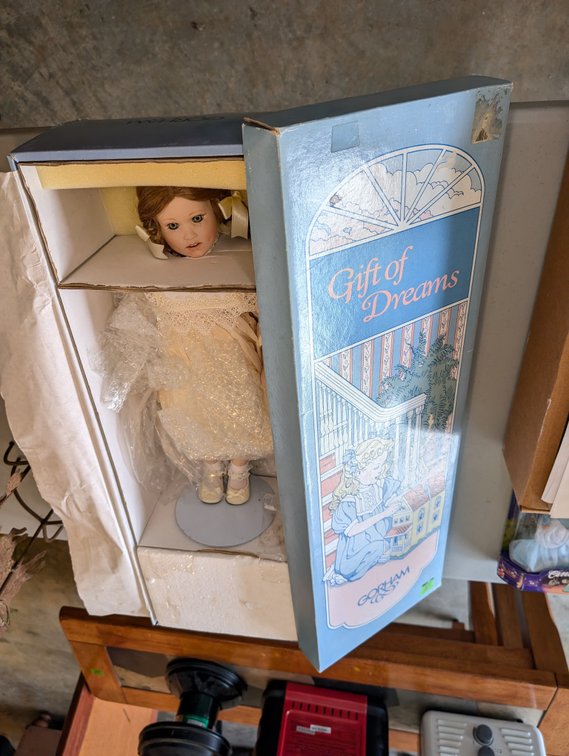 Gorham "Gift of Dreams" Porcelain Collectible Doll in Original Box