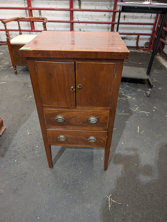 Petite Mahogany Smoking Cabinet
