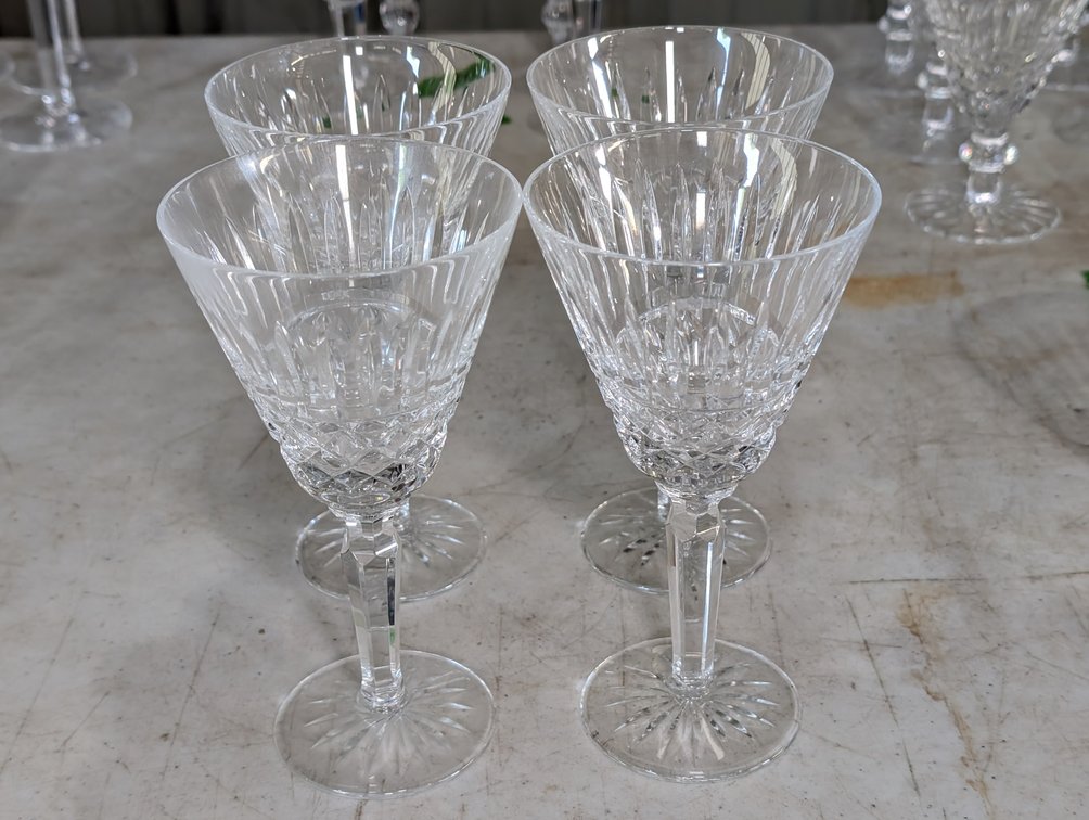(4) Waterford Crystal Wine Glasses