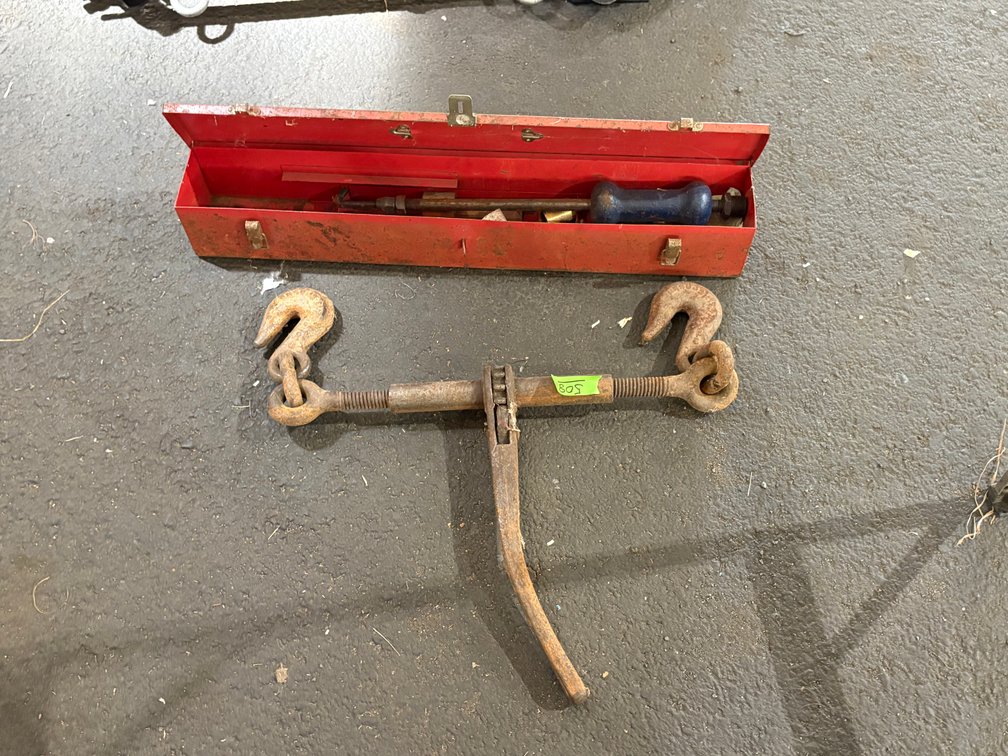 Vintage Ratchet Style Load Binder with Grab Hooks