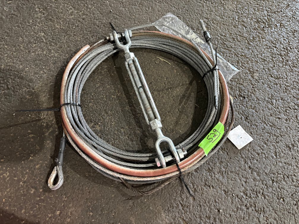 Heavy Duty Steel Wire Cable with Turnbuckle and Clevis Rigging Hardware