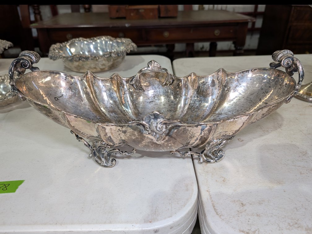 Ornate Sterling Silver Footed Centerpiece Bowl
