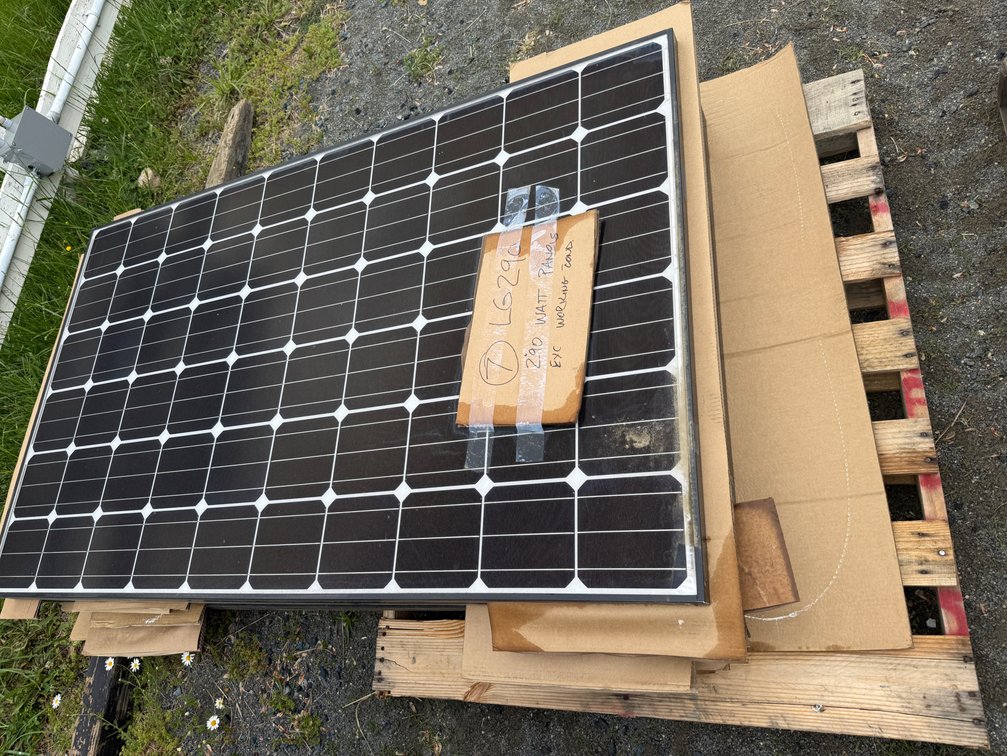 (7) LG 290 Watt Black Frame Solar Panels