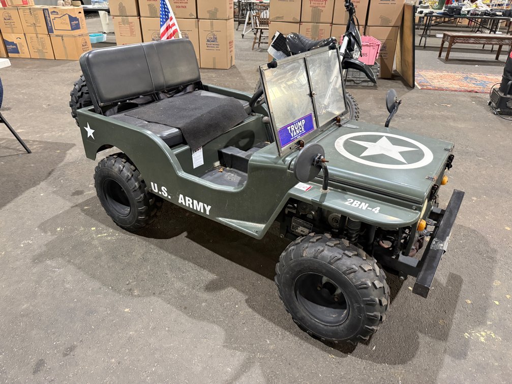 Gas-Powered Mini Jeep Go-Kart