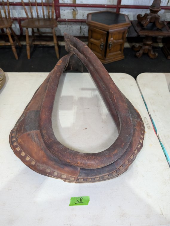 Antique Leather Draft Horse Collar