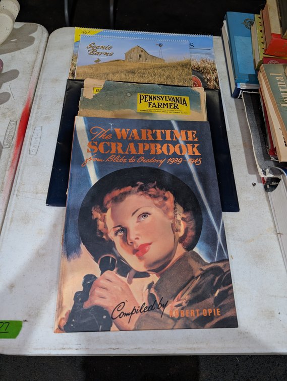 Vintage Books & Magazines Lot incl. "The Wartime Scrapbook 1939-1945" & Pennsylvania Farmer