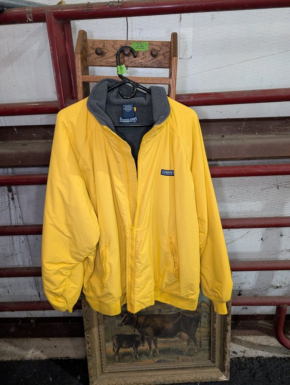 Men's Jackets Yellow Hooded Jacket & Gray Zip-Up Windbreaker