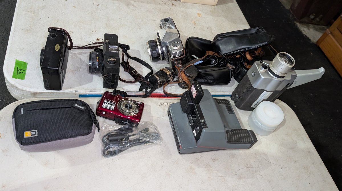 Vintage Cameras, Argus, Kowa SE 35mm SLR, Nikon One-Touch & Polaroid Impulse