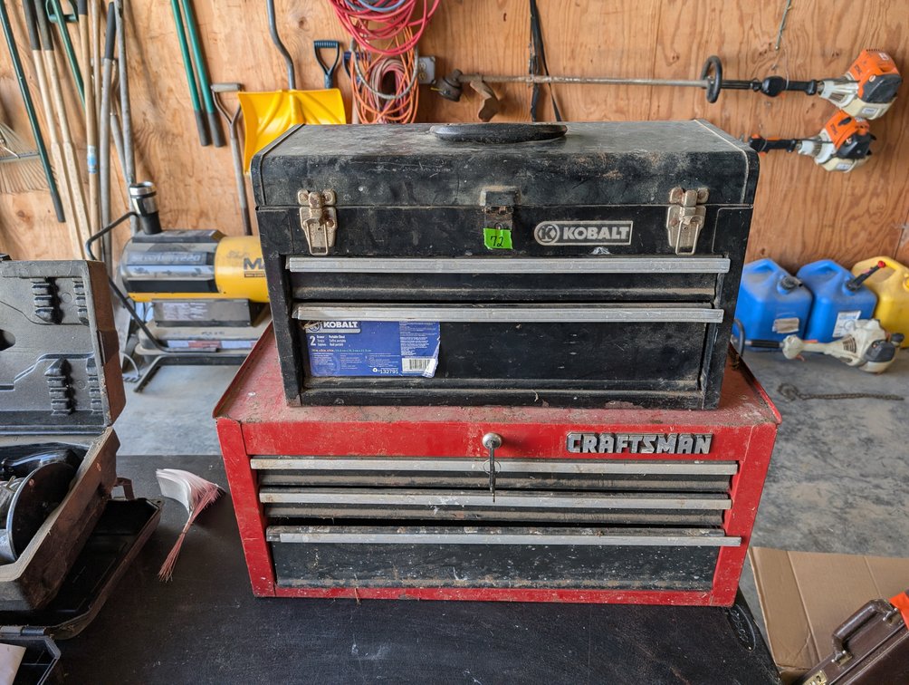 Kobalt 2-Drawer & Craftsman Portable Metal Toolboxes