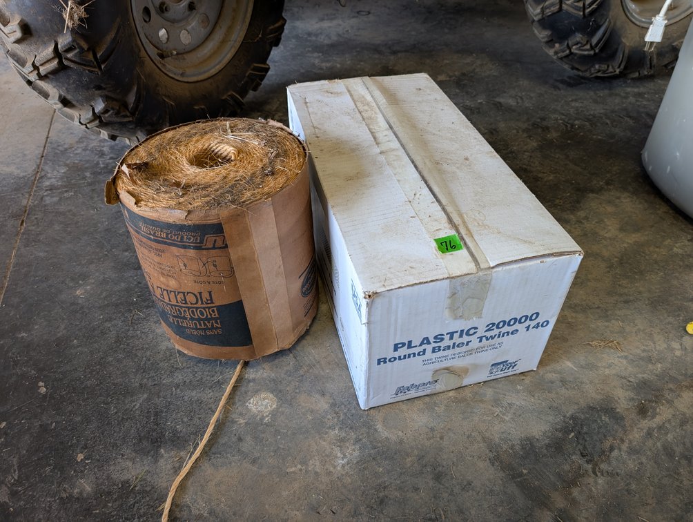 Round Baler Twine Lot (Plastic 20000 & Natural Biodegradable)