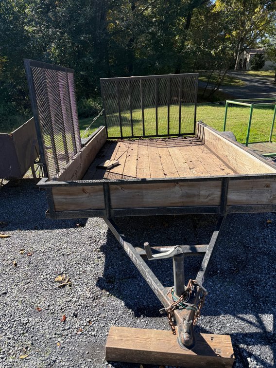 Landscape trailer, single axle