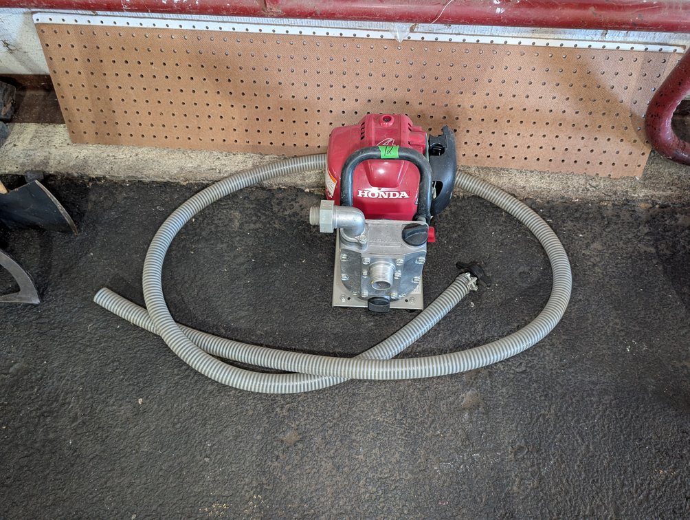 Honda Gas-Powered Portable Water Transfer Pump with Hoses