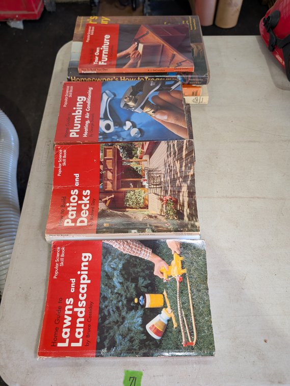 Popular Science Skill Books & Home DIY Guides Lot