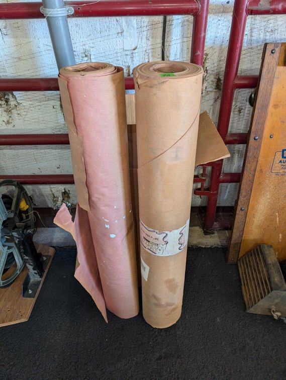 Rolls of Heavy Building/Rosin Paper