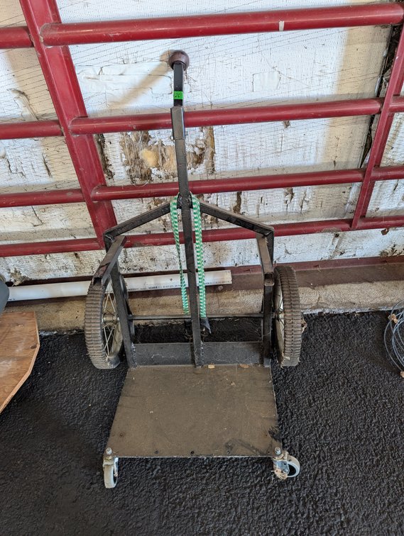Heavy-Duty Rolling Cart / Utility Dolly with Pneumatic Tires & Front Casters