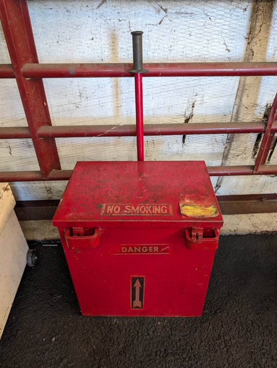 Red Steel Flammable Safety Container