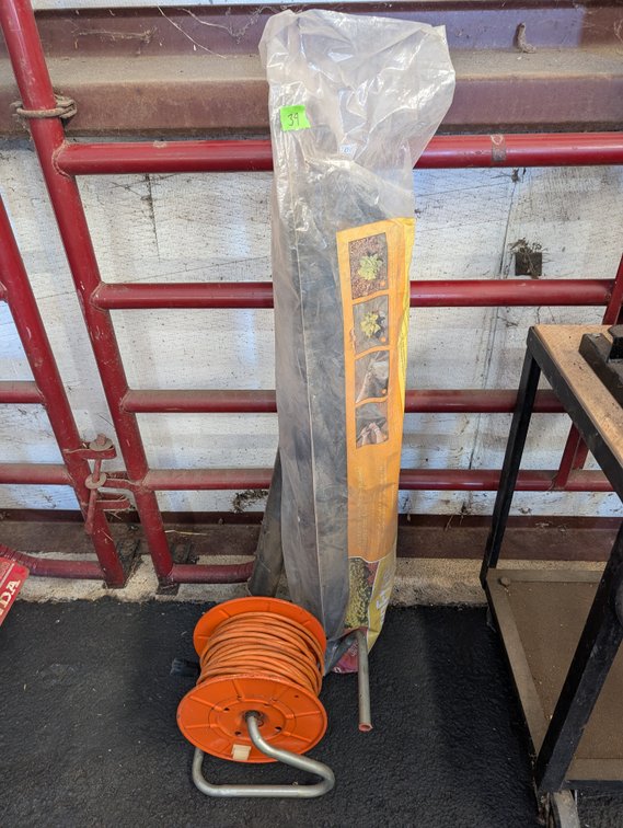 Portable Extension Cord Reel & Garden Netting / Fabric Roll