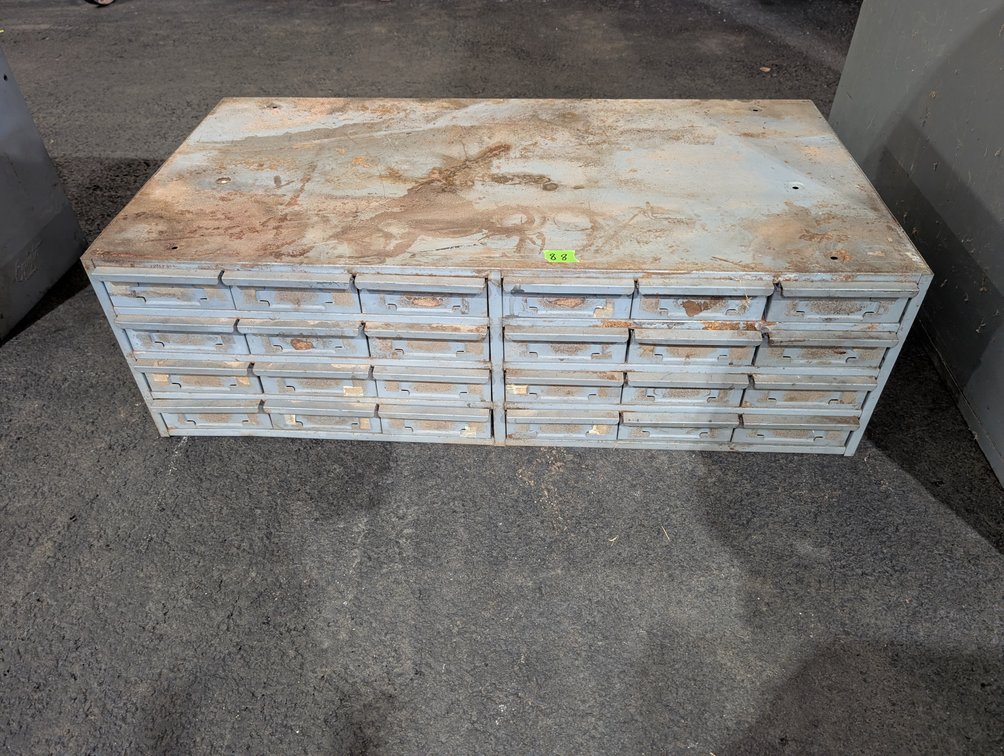 Heavy Industrial Metal Multi-Drawer Small Parts Organizer Cabinet