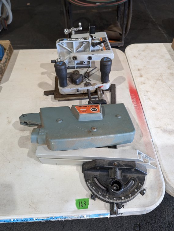 Delta Benchtop Power Tool Base Attachment & Black & Decker Saw Accessory Assemblies