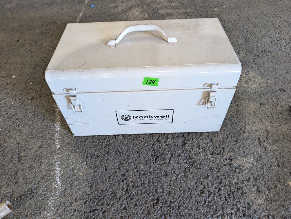 Rockwell Manufacturing Co. Metal Toolbox
