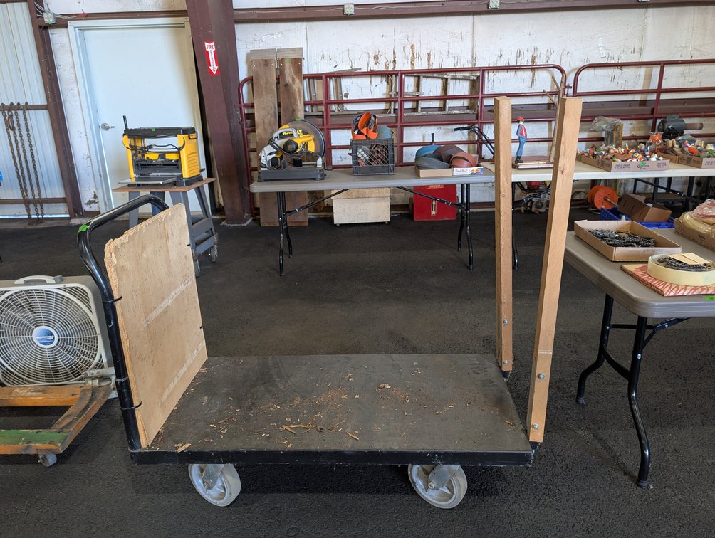 Heavy Duty 4-Wheel Flatbed Panel / Stock Cart