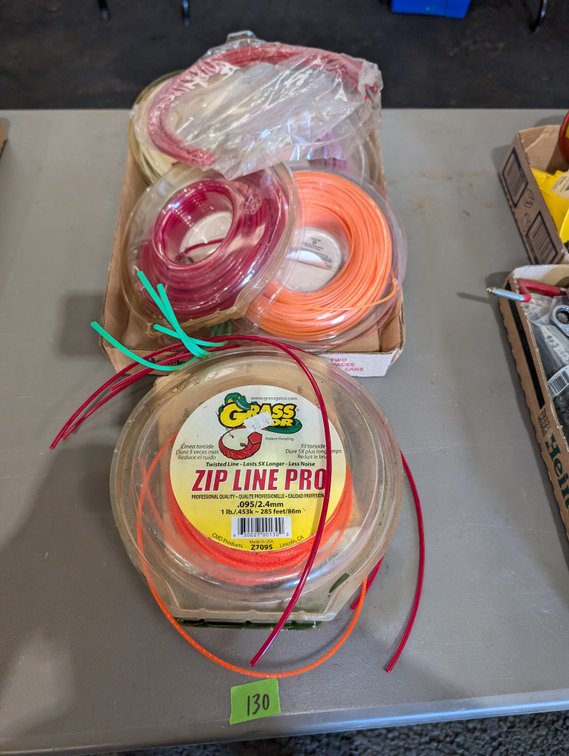 Multi-Spool Lot of Trimmer Line incl. Grass Gator Zip Line Pro