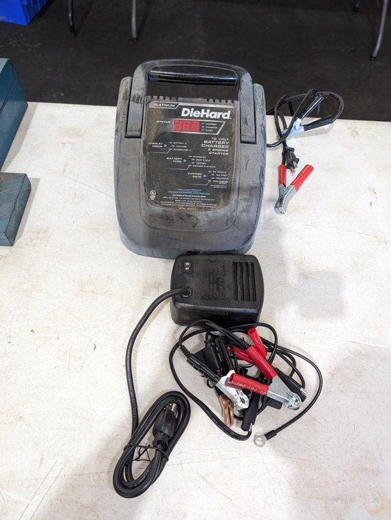 DieHard Platinum 12V Battery Charger & Engine Starter with Power Adapter
