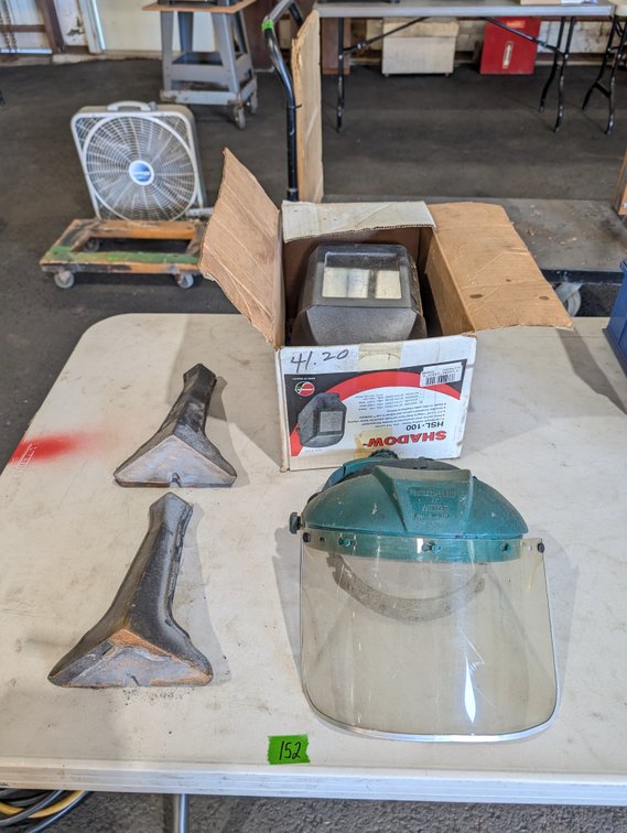 Jackson Safety Welding Helmet in Box, Face Shield & Cast Wedges Lot